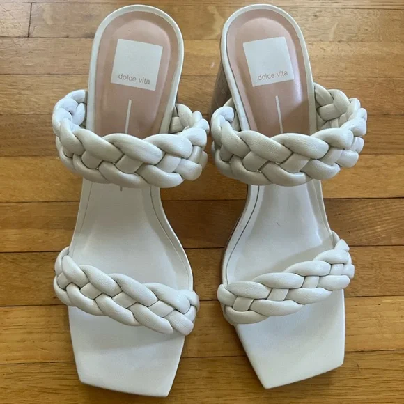 New Dolce Vita Paily Braided Sandal with Block Heel - Women’s 9 - Picture 2 of 7